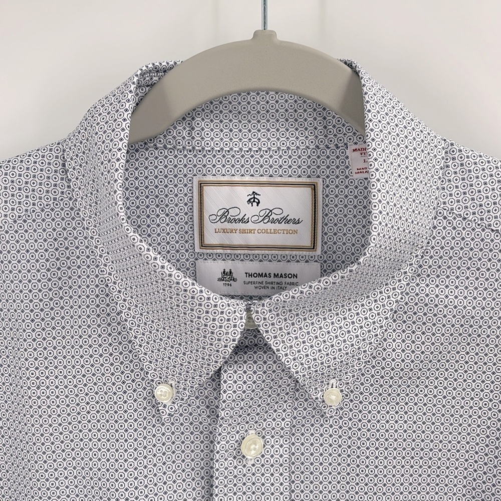 Brooks Brothers Thomas Mason Luxury dress shirt NWOT
